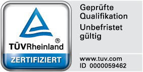 TÜV Rheinland — Verified qualification, ID 0000059462